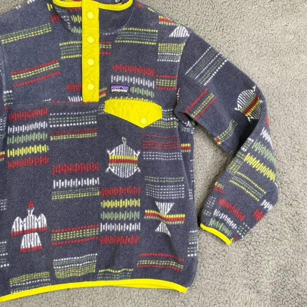 PATAGONIA Synchilla Snap-T Fleece Jacket Style 65572 AOP Medium 10 Reg